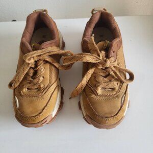 Zara Neutral Sneakers in Brown Tan Speckled Gorpcore Size 30